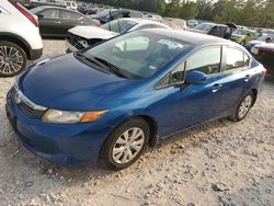 Honda Civic salvage cars for sale: 2012 Honda Civic LX