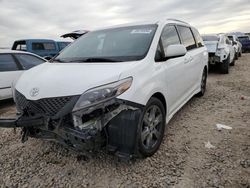 Toyota Sienna salvage cars for sale: 2017 Toyota Sienna SE