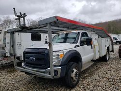 Salvage cars for sale from Copart West Warren, MA: 2015 Ford F550 Super Duty
