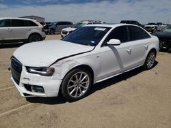 Salvage cars for sale from Copart Amarillo, TX: 2016 Audi A4 Premium Plus S-Line