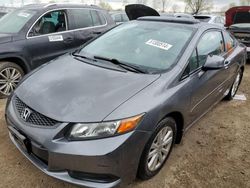 Honda Civic salvage cars for sale: 2012 Honda Civic EX