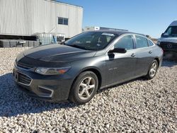 Salvage cars for sale from Copart New Braunfels, TX: 2018 Chevrolet Malibu LS