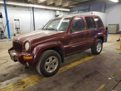 Salvage cars for sale from Copart Wheeling, IL: 2002 Jeep Liberty Limited