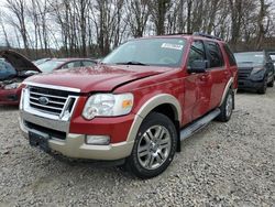 Ford Explorer salvage cars for sale: 2010 Ford Explorer Eddie Bauer