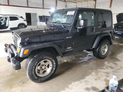 Salvage cars for sale from Copart Lexington, KY: 2003 Jeep Wrangler / TJ Sport