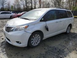 Salvage cars for sale from Copart Waldorf, MD: 2015 Toyota Sienna XLE