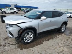 Salvage cars for sale from Copart Woodhaven, MI: 2021 Chevrolet Blazer 1LT