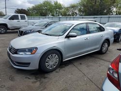 Salvage cars for sale from Copart Moraine, OH: 2015 Volkswagen Passat S