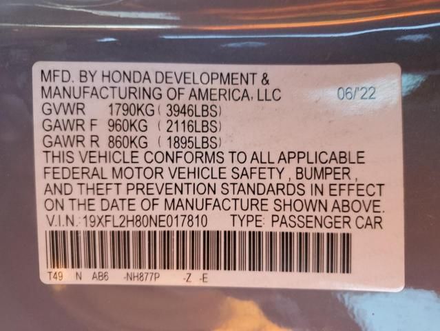 2022 Honda Civic Sport