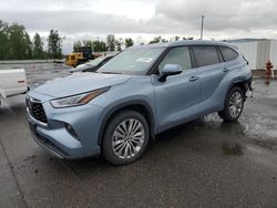 2022 Toyota Highlander Hybrid Platinum en venta en Portland, OR