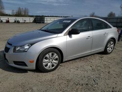Salvage cars for sale from Copart Arlington, WA: 2012 Chevrolet Cruze LS