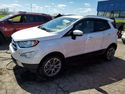 Vehiculos salvage en venta de Copart Woodhaven, MI: 2018 Ford Ecosport Titanium