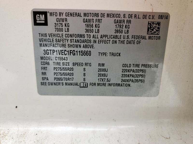 2015 GMC Sierra C1500 SLT
