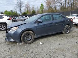 Toyota Corolla salvage cars for sale: 2016 Toyota Corolla L