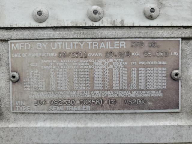 2012 Utility VS2DX DRY Van Trailer