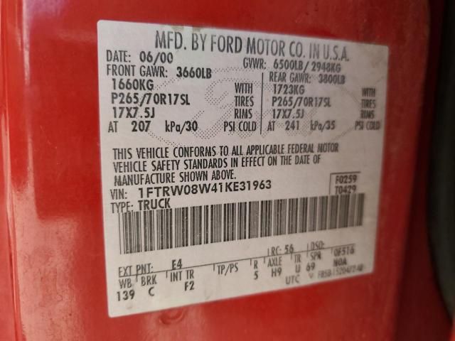 2001 Ford F150 Supercrew