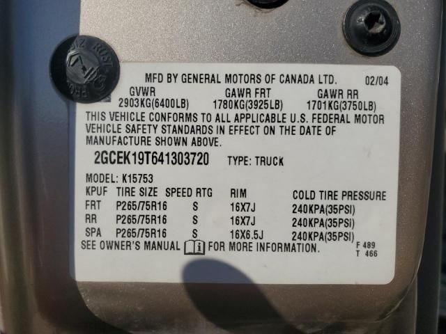 2004 Chevrolet Silverado K1500