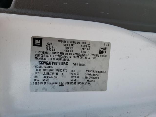 2018 Chevrolet Express G2500