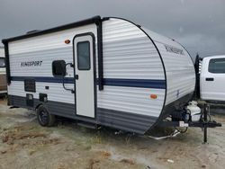 Salvage trucks for sale at Houston, TX auction: 2021 King Of The Road Trailer