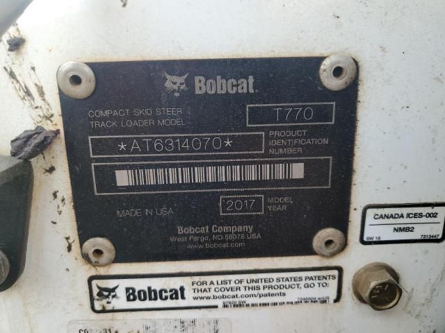 2017 Bobcat T770 Tracked Skid Steer Loader