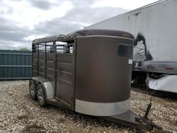 Salvage trucks for sale at Sikeston, MO auction: 2014 Calico Livestock Trailer