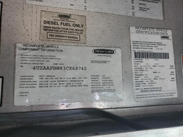 2003 Freightliner Chassis M Line WALK-IN Van