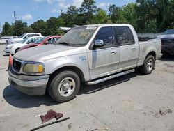 Ford salvage cars for sale: 2002 Ford F150 Supercrew