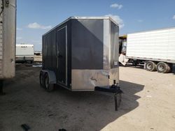 Salvage trucks for sale at Amarillo, TX auction: 2022 Diamocargo 2022 Diamond Cargo 6X12TA Enclosed Cargo Trailer