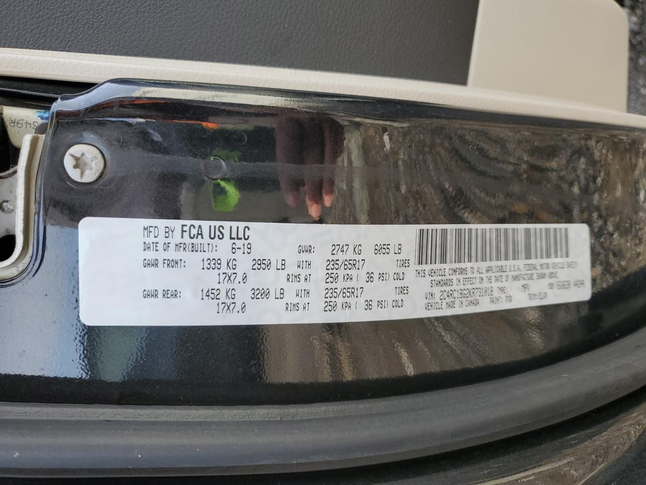 2019 Chrysler Pacifica Touring l