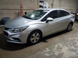 Salvage cars for sale from Copart Blaine, MN: 2018 Chevrolet Cruze LS
