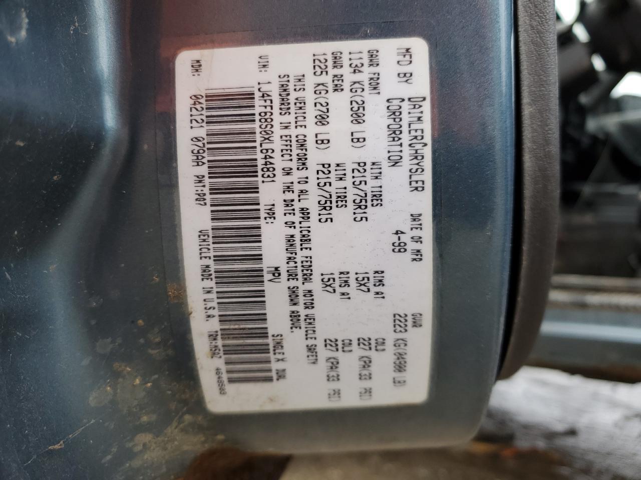 1999 Jeep Cherokee Sport