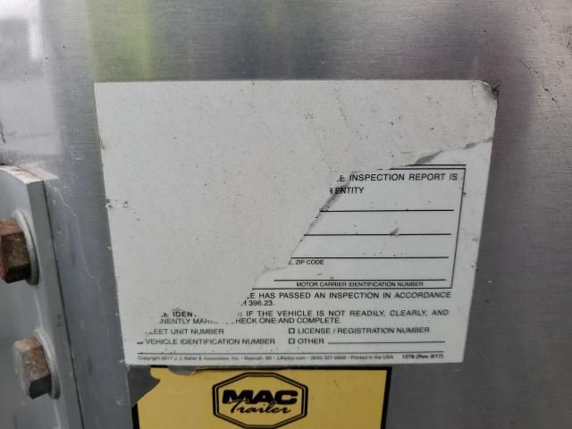2022 MAC END Dump Trailer
