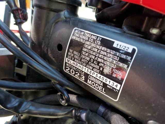 2023 Honda CBR650 RA