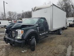 Salvage trucks for sale at Glassboro, NJ auction: 2021 Ford F550 Super Duty