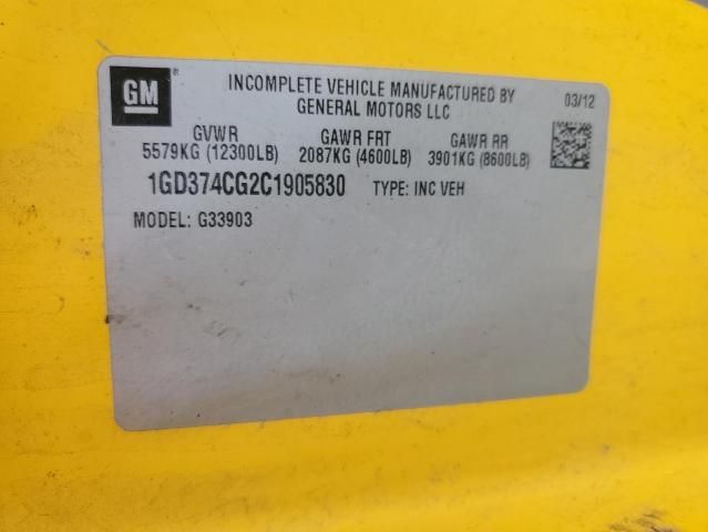2012 GMC Savana Cutaway G3500