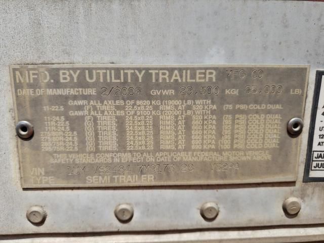 2007 Utility Refrigerated Van Trailer