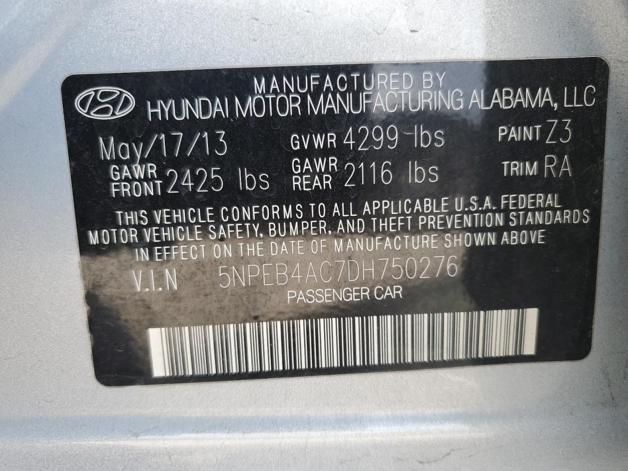 2013 Hyundai Sonata gls