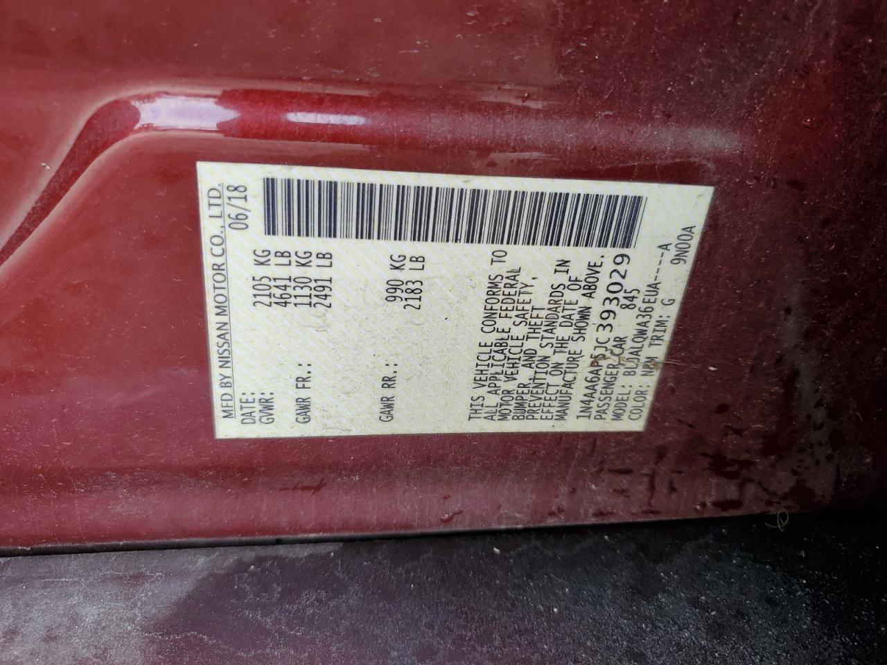 2018 Niss Maxima 3.5s