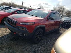 Jeep Cherokee salvage cars for sale: 2015 Jeep Cherokee Trailhawk