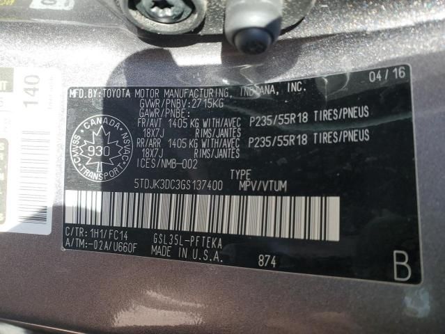 2016 Toyota Sienna LE
