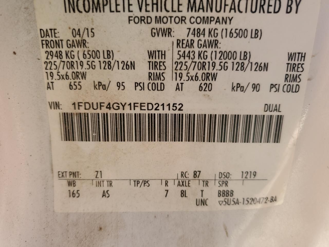 2015 Ford F450 Super Duty