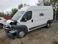 Salvage trucks for sale at Baltimore, MD auction: 2017 Dodge RAM Promaster 2500 2500 High