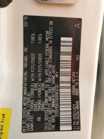 2016 Toyota Sequoia Platinum