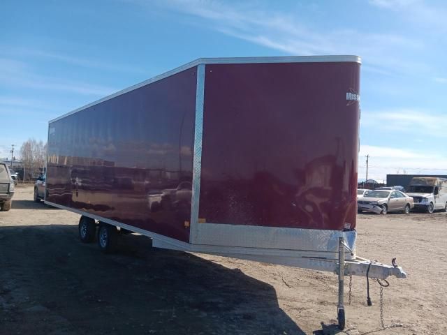 2025 Alcom MES 101X24 DL Enclosed Snowmobile Trailer