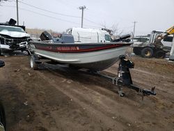 Salvage boats for sale at Kincheloe, MI auction: 1990 Tracker Boat