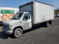 Salvage trucks for sale at Marlboro, NY auction: 2002 Ford Econoline E350 Super Duty Cutaway Van