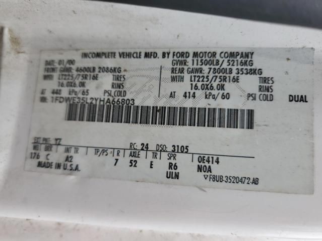 2000 Ford Econoline E350 Super Duty Cutaway Van