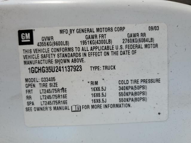 2004 Chevrolet Express G3500