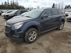 Salvage cars for sale from Copart Bowmanville, ON: 2016 Chevrolet Equinox LS