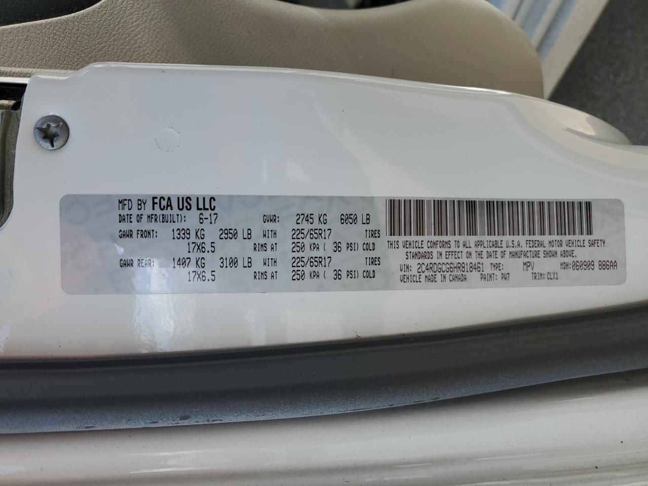 2017 Dodge Grand Caravan sxt